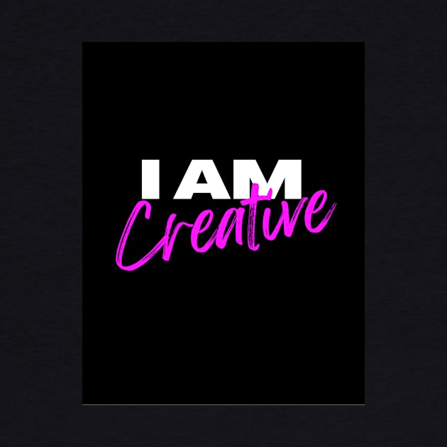 I am creative typography design by emofix